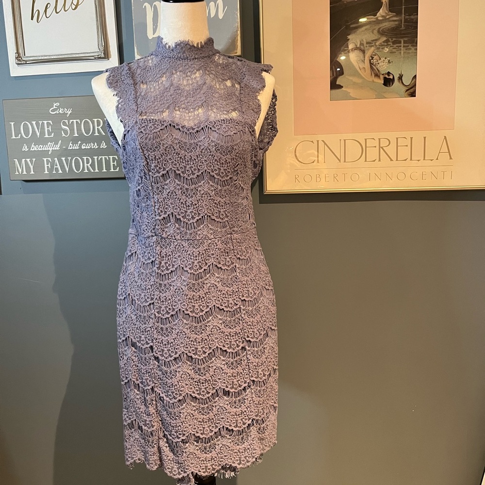 Free People backless Lace Bodycon dress, size S.